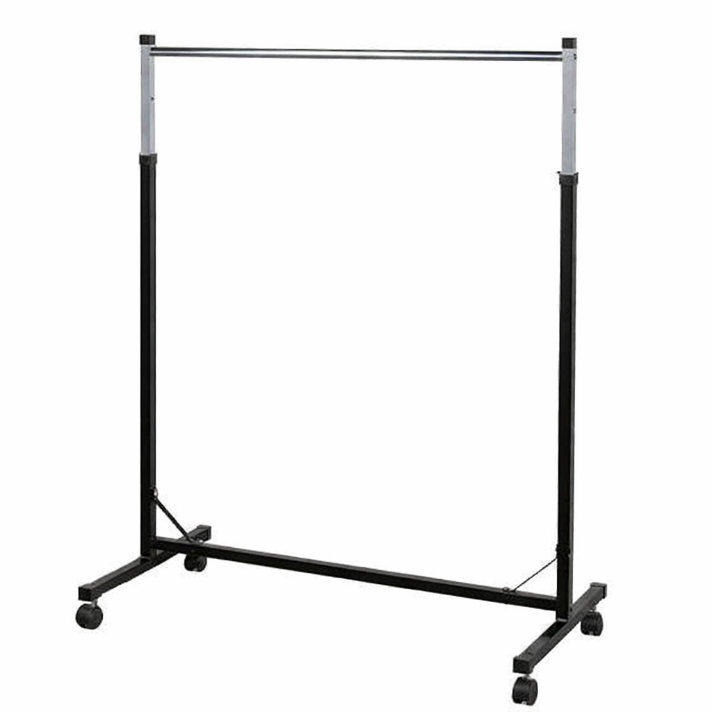Tekli Tekstil Askılığı 104×50×125 cm – Metal Mağaza ve Konfeksiyon Askılığı